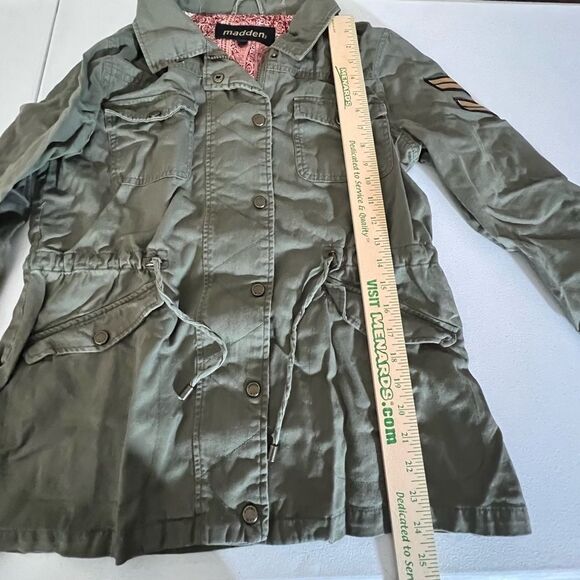 Madden Army Green Military Style Jacket Size medium - Picture 4 of 6